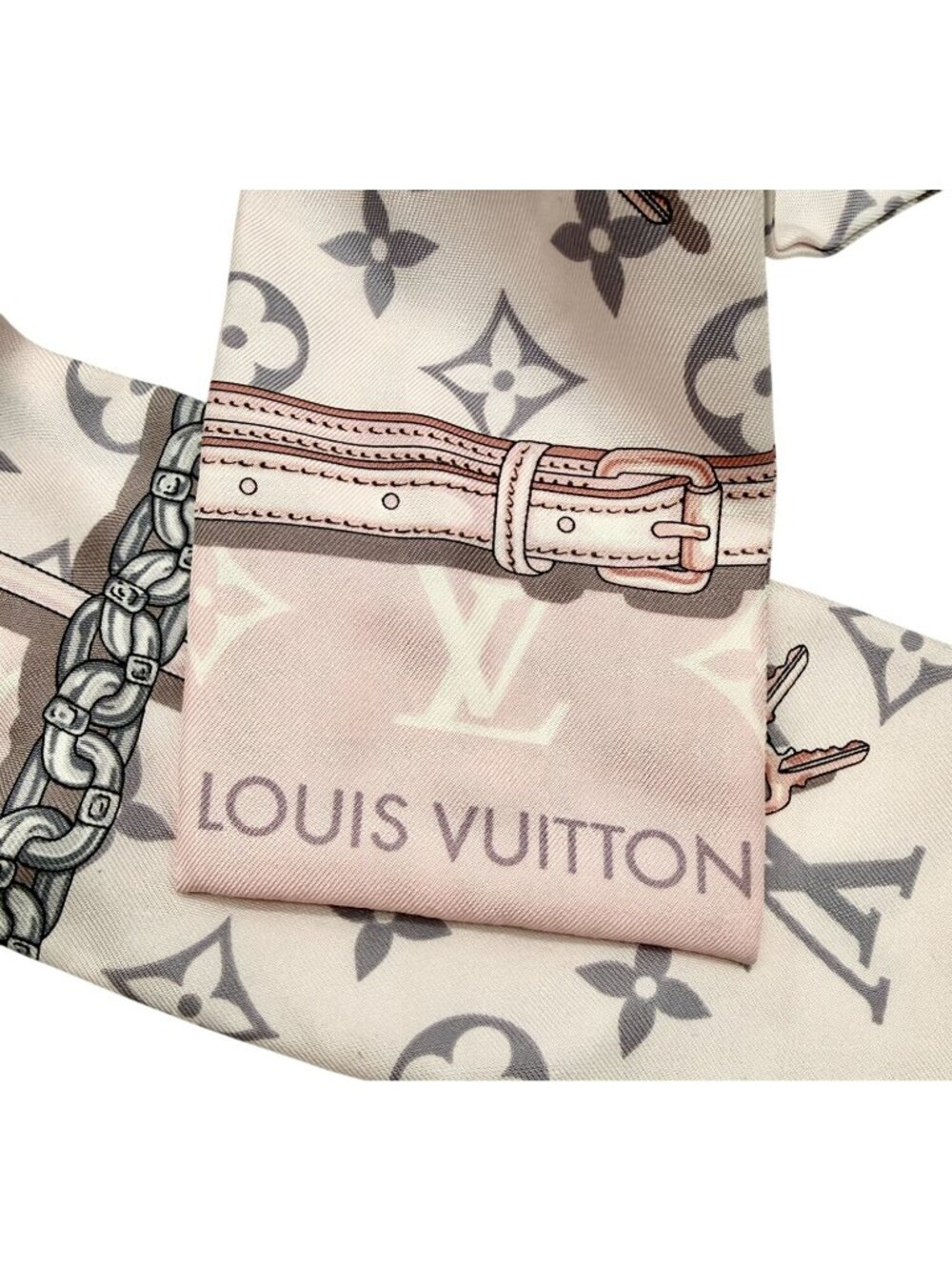 Louis Vuitton Silk Monogram Confidential Bandeau Light Pink - Picture 5 of 6